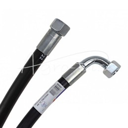 Hidraulinė žarna 275 barų sriegis M22x1.5 tiesi - alkūnė L-700mm DN12-2SN 27.5MPa PZL HYDRAL - AK-13-700/2SNH