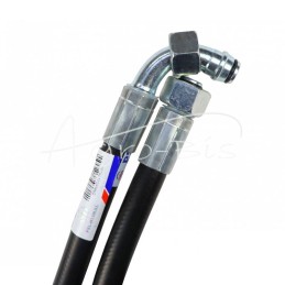 Hidraulinė žarna 160 barų sriegis M22x1.5 tiesi - alkūnė L-870mm DN12-1SN 16MPa PZL HYDRAL - AK-13-870/1SNH