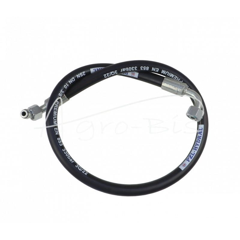 Hidraulinė žarna DN10 330bar alkūnė DKOL 90 DN10 M18X1.5 12L / alkūnė DKOL 90 DN10 M18X1.5 12L, L-850mm DN10-2SN PZL-HYDRAL - KK