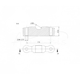 „Bizon“ kardaninio veleno laikiklis 505502001 - 505702036