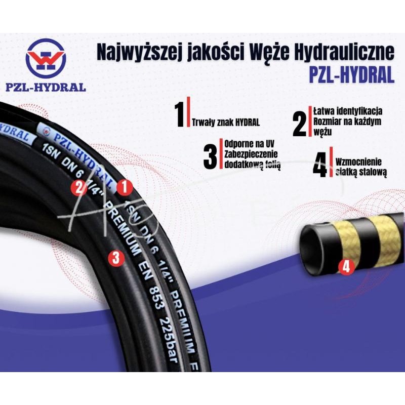 Hidraulinė žarna užspaudžiamai DN20, 4 vijų - HAN00986