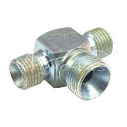 Hidraulinė jungtis – trišakis 1/4 - 3/8" - 1/4" - HS27