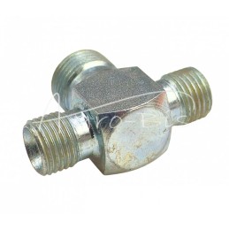 Hidraulinė jungtis – trišakis 1/4 - 3/8" - 1/4" - HS27