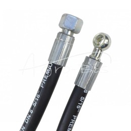 Hidraulinė žarna DN08 350bar vidinis sriegis M18x1.5 tiesus / kilpa RNM DN08 D12, L-1000mm DN08-2SN PZL HYDRAL - AO-08-1000/2SN