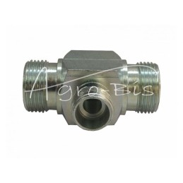 Hidraulinės jungties trišakis M22x1.5 - M16x1.5 - M22x1.5 15L/10L/15L - HS3