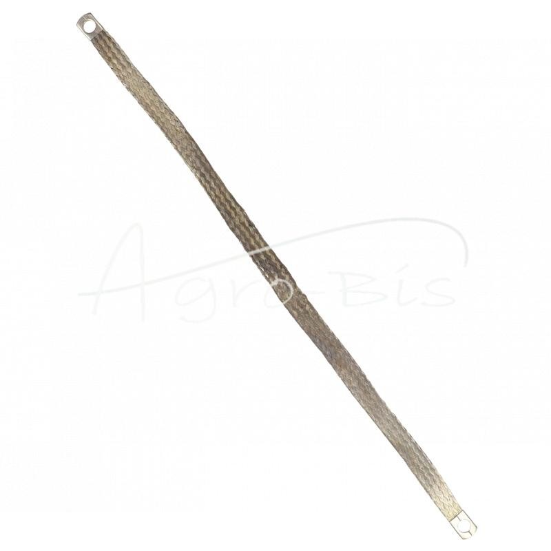 Įžeminimo vielos tinklas FI-10mm ilgio 550mm vario pynimas universalus nikeliuotas aukščiausios kokybės ELMOT - PM550PEL