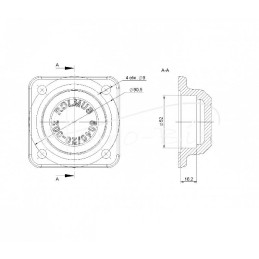 Bizon Rolmus tiektuvo guolio korpusas - 504020002