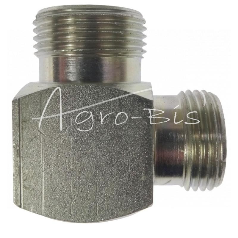 Jungtis - hidraulinė jungtis - alkūnė 90 BB M30x2 - M27x2 22L/18L - HS247