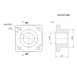 Pagrindinės pavaros stebulė Neptun Rolmus burokėlių kombainui - 541307006