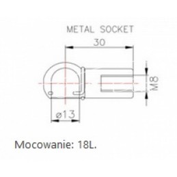 Dujinės spyruoklės-amortizatoriaus durų teleskopinis korpusas, Fiat 24824 - 1867743