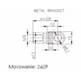 Dujinė spyruoklė-amortizatorius galinio lango teleskopinis Case 24833 - 3148826R2