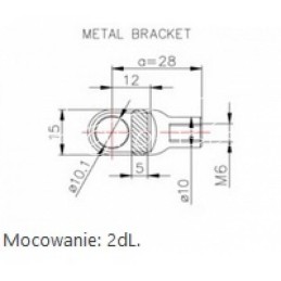 Dujinė spyruoklė-amortizatorius teleskopinis Zetor 24267 - 93368001