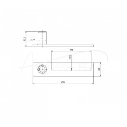 Grandinės įtempiklio svirtis FI-35mm mėšlo kratytuvui N-213 Rolmus - 221301127