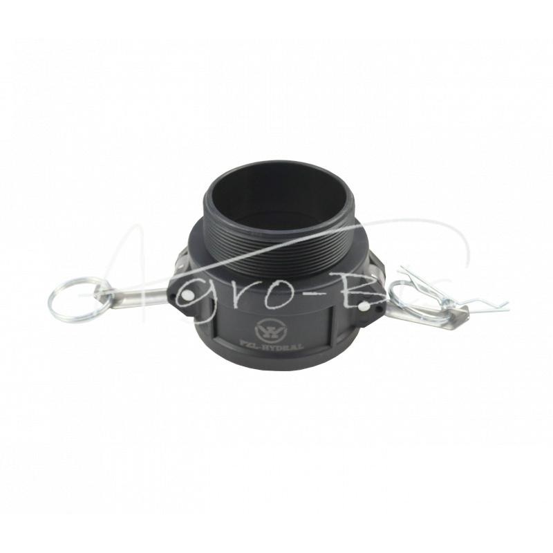 Camlock jungties lizdas, B tipo, polipropilenas, PP, 3" x 76 mm, PZL HYDRAL - ZCPB76H