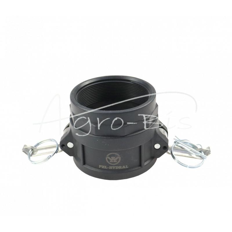 Camlock jungties lizdas, D tipo, polipropilenas, PP, 3" x 76 mm, PZL HYDRAL - ZCPD76H