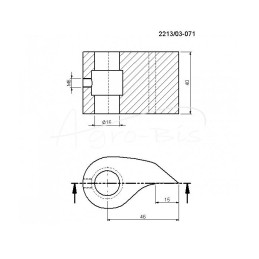 Išorinis „Rolmus“ mėšlo kratytuvo skląstis - 221303071