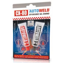 Dviejų komponentų epoksidinės dervos, šalto suvirinimo klijai 2x27g CX-80 - JB WELD