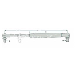 Teleskopinis stoglangis su dujinėmis spyruoklėmis ir amortizatoriais, Case 24796 - 3399042R1