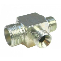 Hidraulinė jungtis - T formos 3/8" - 3/8" - M22x1.5 15L - HS22
