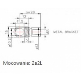 John Deere 24832 dujinės spyruoklės-amortizatoriaus galinio lango teleskopas - 3221531R1