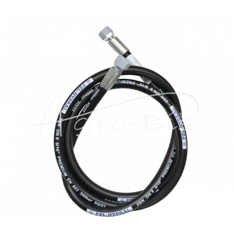 Hidraulinė žarna 350 bar sriegis M16x1,5 tiesus L-2000mm DN08-2SN 35MPa PZL HYDRAL - AA-08-2000/2SNH