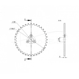 Grandininis ratas Z-36 5/8" trąšų barstytuvas Kos Polska - 201504008