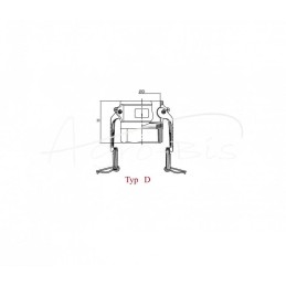 Camlock jungties greito prijungimo lizdas, D tipo, aliuminis, 2 1/2" x 63 mm, PZL HYDRAL - ZCD63H