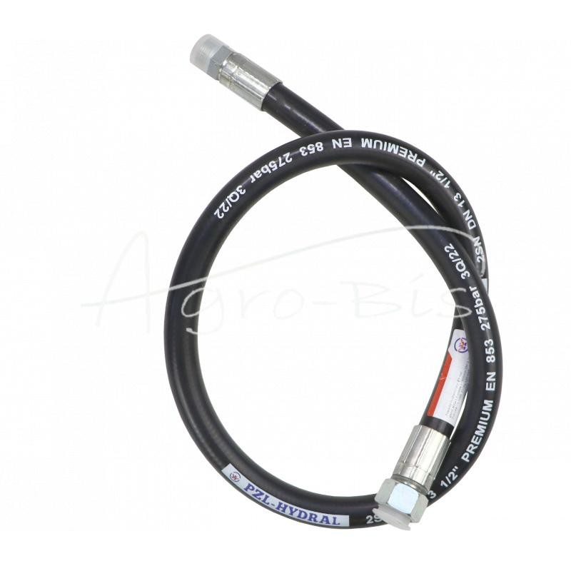 Hidraulinė žarna 275 barų sriegis M22x1.5 tiesi L-1000mm DN12-2SN 7214/07-20-000/0 , 7274/07-074/0 Troll 27.5MPa PZL HYDRAL - A