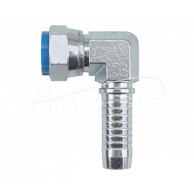 Hidraulinė jungtis DKR 90° DN25 1" kompaktiška kaltinė Premium HYDRAL - DKR90DN25G1KH