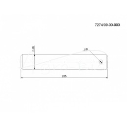 „Troll Rolmus“ krautuvo mechanizmo III kaištis FI-35mm L-205mm - 72740900003