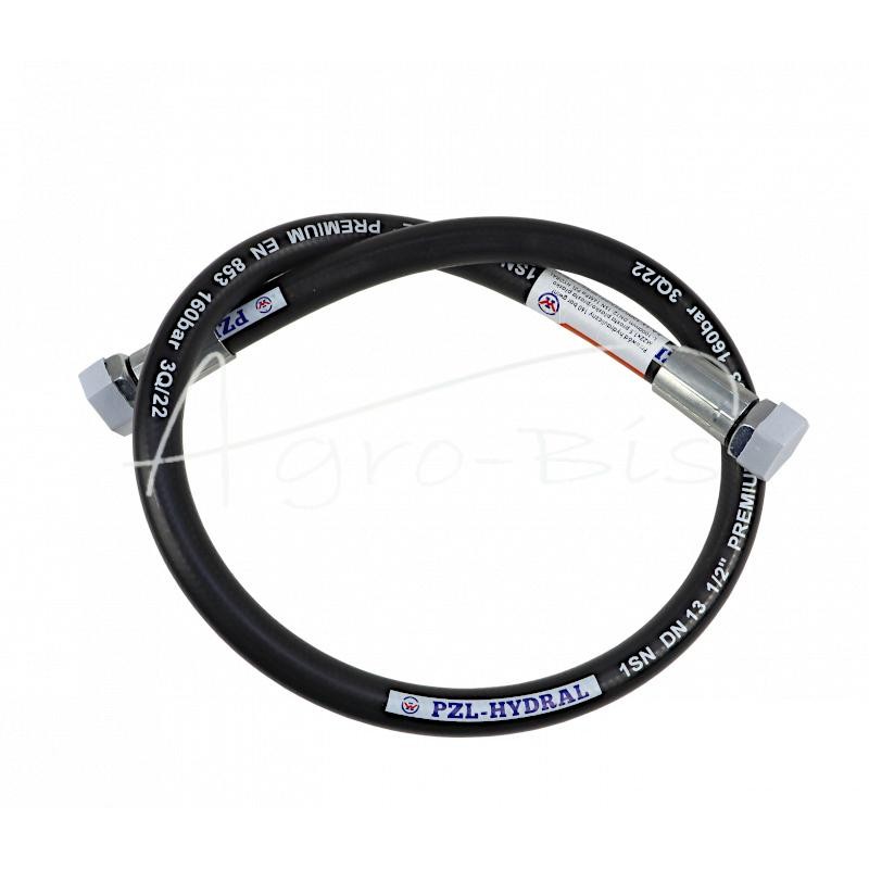 Hidraulinė žarna 160 barų sriegis M22x1.5 L-1000mm DN12-1SN 16MPa PZL HYDRAL - AA-13-1000/2SNPPH