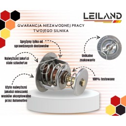 Variklio aušinimo skysčio termostatas 82°C B1700 Kubota LEILAND - 1E40173012AM