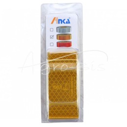 Šviesą atspindinti kontūrinė juosta, 50 mm pločio, 4 m ilgio, geltona - TOZ4M