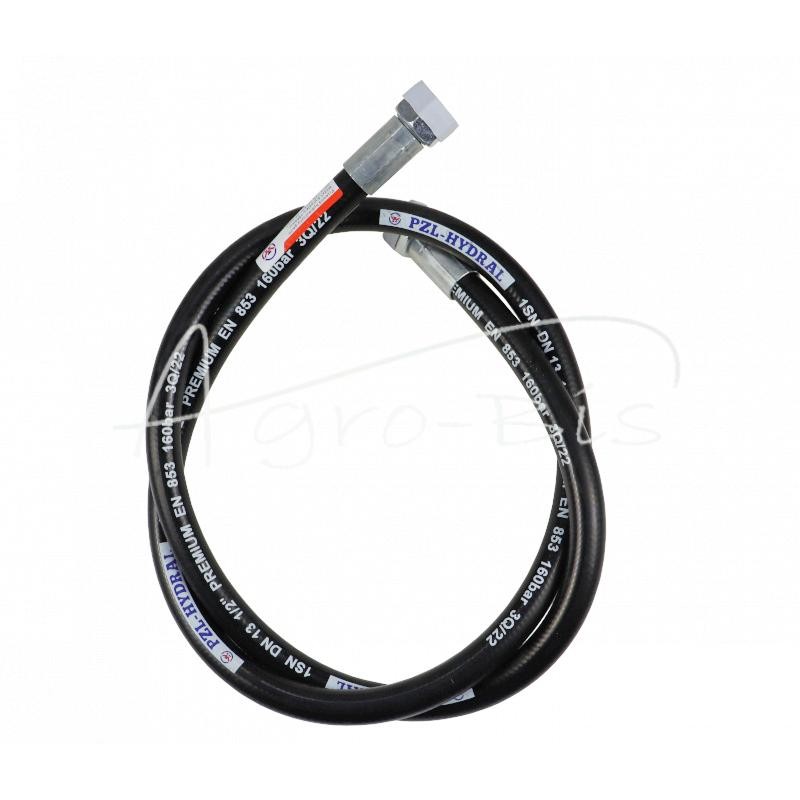 Hidraulinės žarnos sriegis M22x1,5 tiesus L-1600mm DN12-1SN 7214/07-09-000/0 , 7274/07-070/0 16MPa HDRAL PZL Troll - AA-13-160