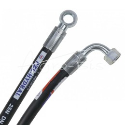 Hidraulinė žarna DN10 330bar alkūnė DKOL 90 DN10 M18X1.5 12L / kilpa RNM P01 DN10, L-1650mm DN10-2SN PZL-HYDRAL - KO-10-1650/2SN