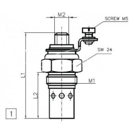 Perkins liepsnos kaitinimo žvakė 893501M91, PG2666103, 121043-77910, 124460-77910, GF154, 1854050, 893501M1 - 2666103