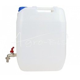 Vertikalus 20 l plastikinis vandens bakelis su metaliniu čiaupu - KW20L