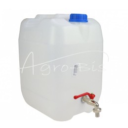 Vertikalus 20 l plastikinis vandens bakelis su metaliniu čiaupu - KW20L