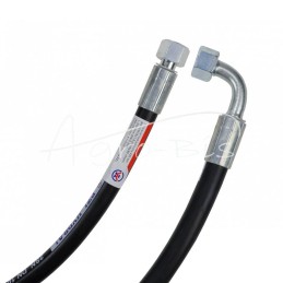 Hidraulinė žarna 330 barų sriegis M18x1.5 tiesi - alkūnė L-2000mm DN10-2SN 33MPa PZL HYDRAL - AK-10-2000/2SNH