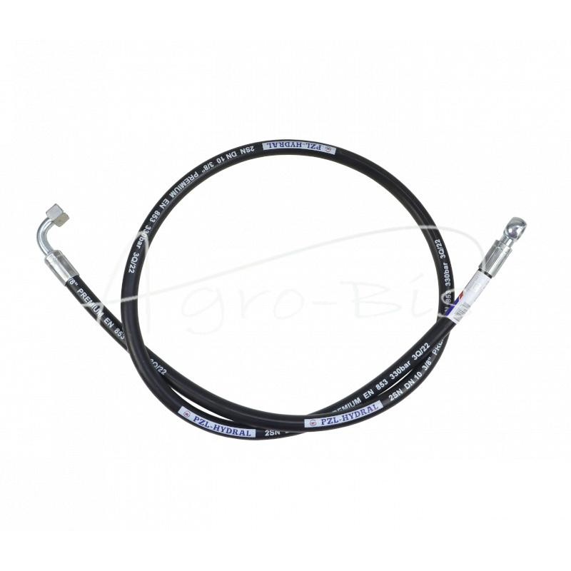 Hidraulinė žarna DN10 330bar alkūnė DKOL 90 DN10 M18X1.5 12L / kilpa RNM P01 DN10, L-1720mm DN10-2SN PZL-HYDRAL - KO-10-1720/2SN