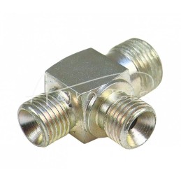 Hidraulinė jungtis – trišakis 1/4" - 1/4" - 3/8" - HS28