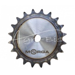 Grūdinto tipo žvaigždutė su flanšu, stebule 12B-1 Z-20, išorinis skersmuo - 130 mm MORGA - S12B120M