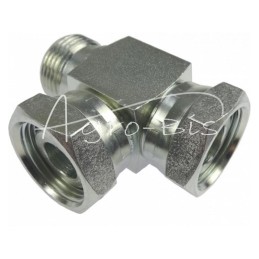 Hidraulinė jungtis – AAB trišakis M30x2 22L seno tipo kūgiai be O žiedo - HS386