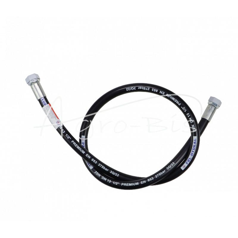 Hidraulinė žarna 275bar sriegis M22x1,5 tiesus L-1450mm DN12-2SN 7214/07-22-000/0 , 7274/07-075/0 TDRALZ51) TDRALZ51. - AA-13-