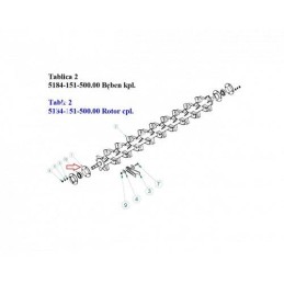 Lakštinio metalo guolio korpusas P-208 z-224 Sipma kvadratinių ryšulių presui - 89001442040