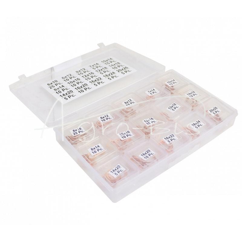 Varinių poveržlių rinkinys 150 vnt. - 1 mm - KPM150