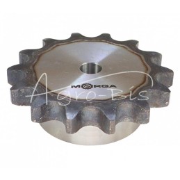 Grūdinto grandinės žvaigrės ratas su flanšu, stebule 16B-1 Z-14 išorinis skersmuo - 125,7 mm MORGA - S16B114M