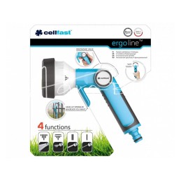 ERGO 1/2, 3/4" 4 funkcijų pistoletinis purkštuvas - 53-340