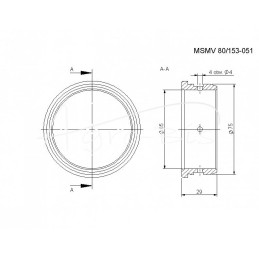 Didelė galios nuėmimo veleno įvorė Ursus C-385 Rolmus - 80153051/1