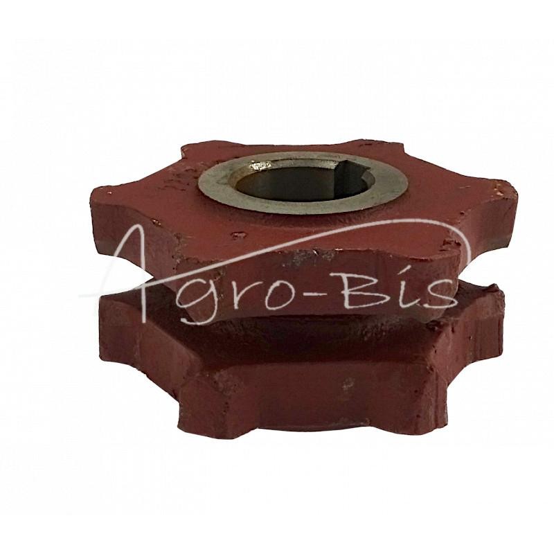 Mėšlo kratytuvo pavaros lizdo ratas FI-40 mm rakto griovelis 12 aukštų dantų - 2208070140